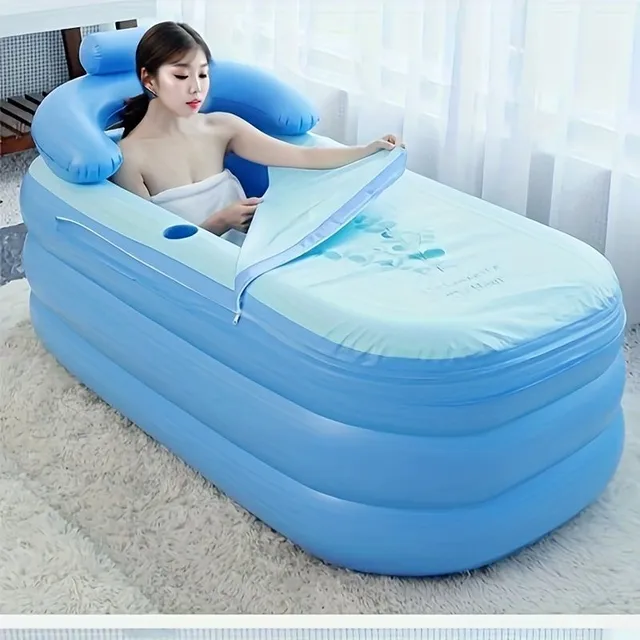 Practical inflatable bath - comfortable bath and easy storage