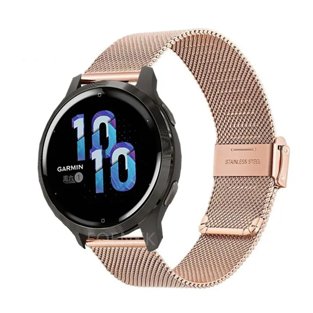 Luxury stainless steel strap for Garmin watch models