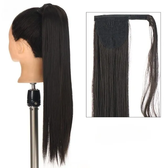 Dámský dlouhý příčes syntetických vlasů pro zahuštění vlasů