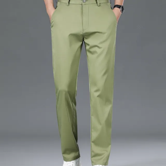 Pantalons formels pour homme avec léger stretch, unis - Classiques et confortables pour chaque occasion