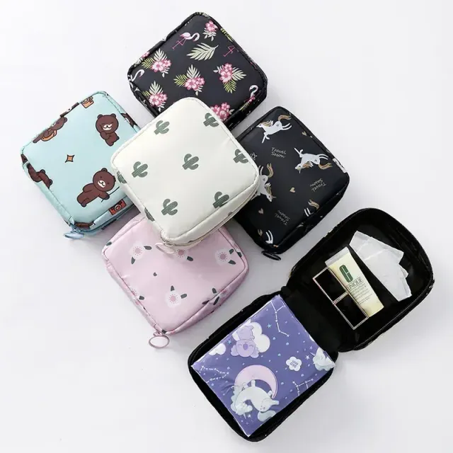 Women's portable sanitary bag for inserts and tampons