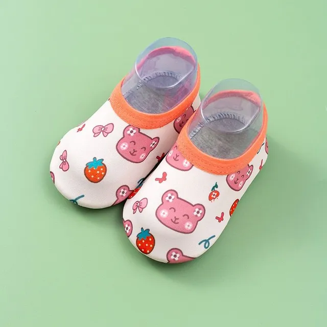 Children's original stylish modern colorful summer shoes in water with various prints Aofia