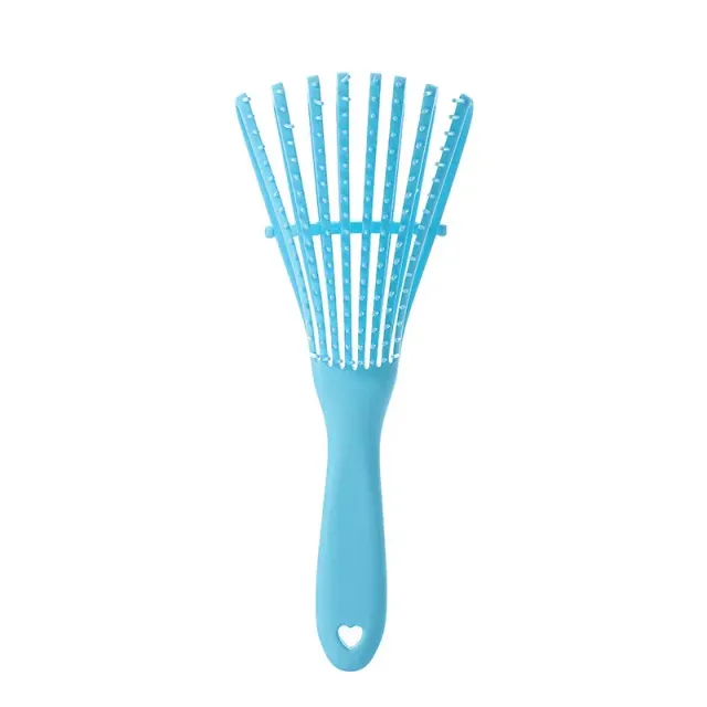 Brosse démêlante avec massage du cuir chevelu pour cheveux bouclés