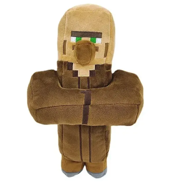 Jucării din pluș reprezentând personaje din jocul popular Minecraft