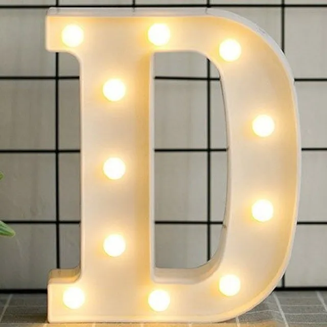 Decorative illuminating letters