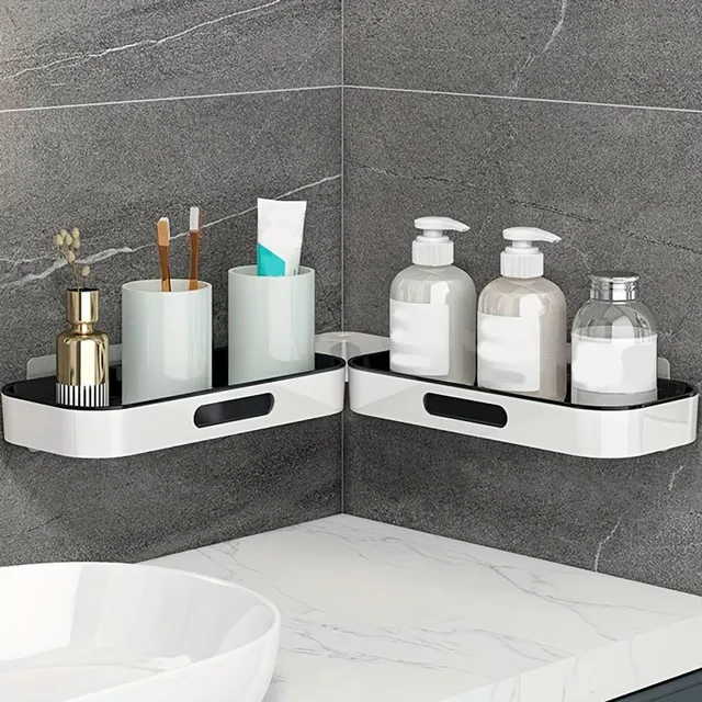 Bathroom miracle: Plastic wall shelf for easy storage