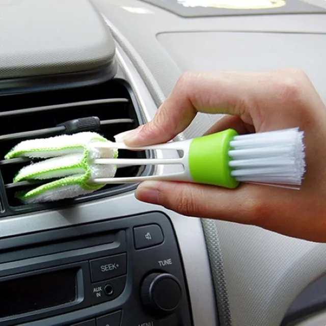 Praktická kefa s čističom mriežky klimatizácie v aute Alisher