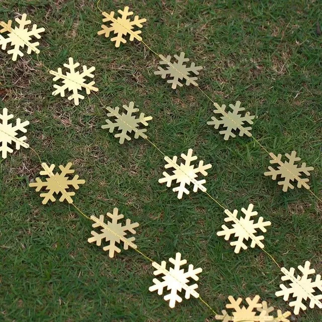 Christmas flaky garland