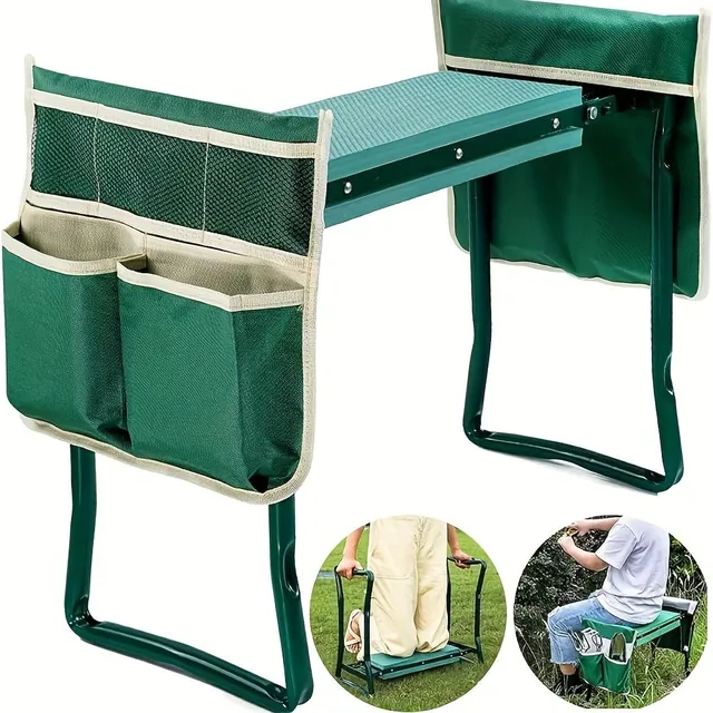 Kneeling bench and seat 2v1 with tool storage and soft padding from EVA foam