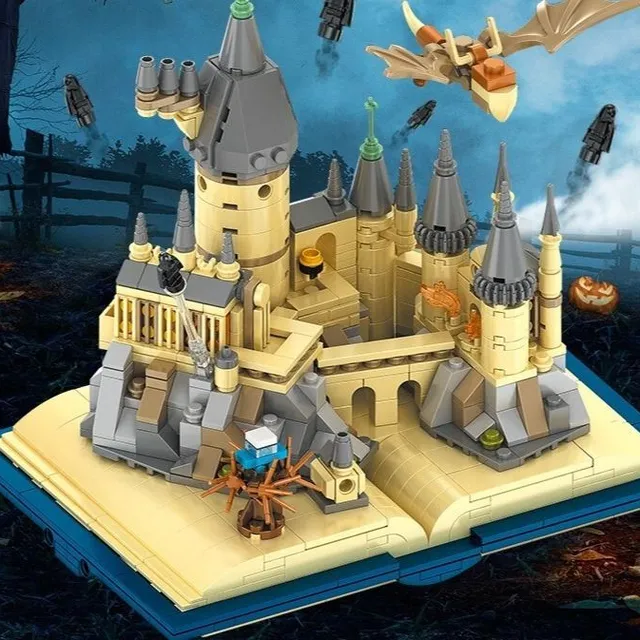 Set de construcție pentru copii - castele și locuințe pe carte