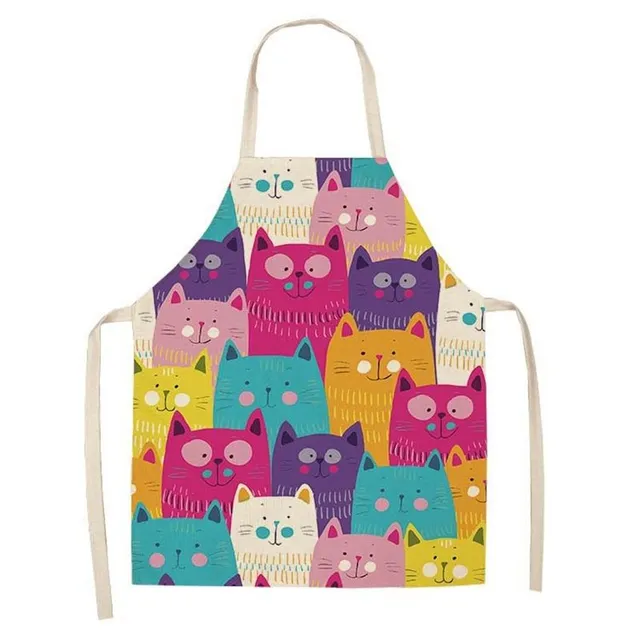 Stylish kitchen apron with cat motif Mini Me