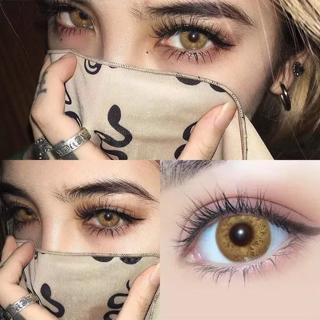 Barevné oční čočky russian-brown