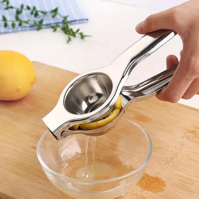 Practical stainless steel lemon press