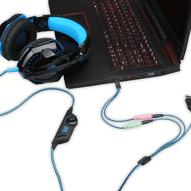 Imersați-vă în joc: Headset stereo de gaming cu microfon și anulare a zgomotului