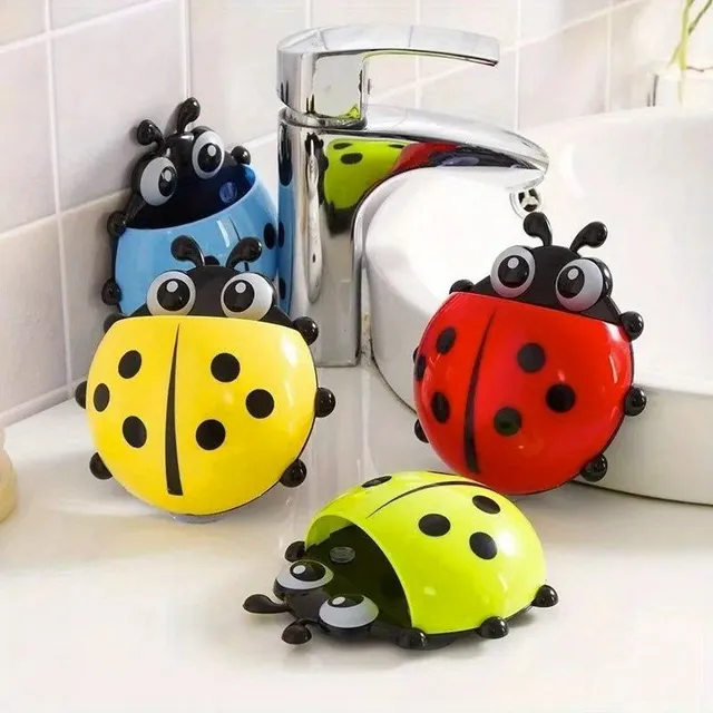 Cute Beetle - Toothbrush holder and wall paste with suction cup