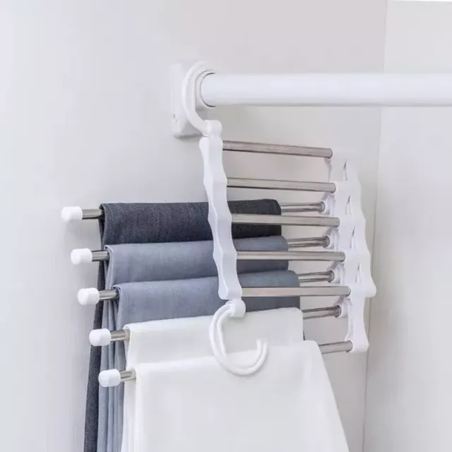 Multifunction hanger for 5 pcs pants