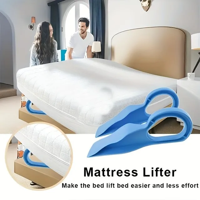 Soulève-matelas et tire-linge en un - facilite le fait de votre lit