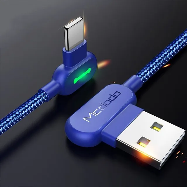 Lomený rýchlonabíjací Lightning USB kábel na iPhone