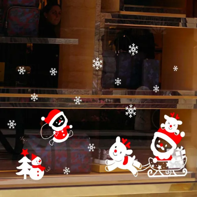 Christmas window stickers