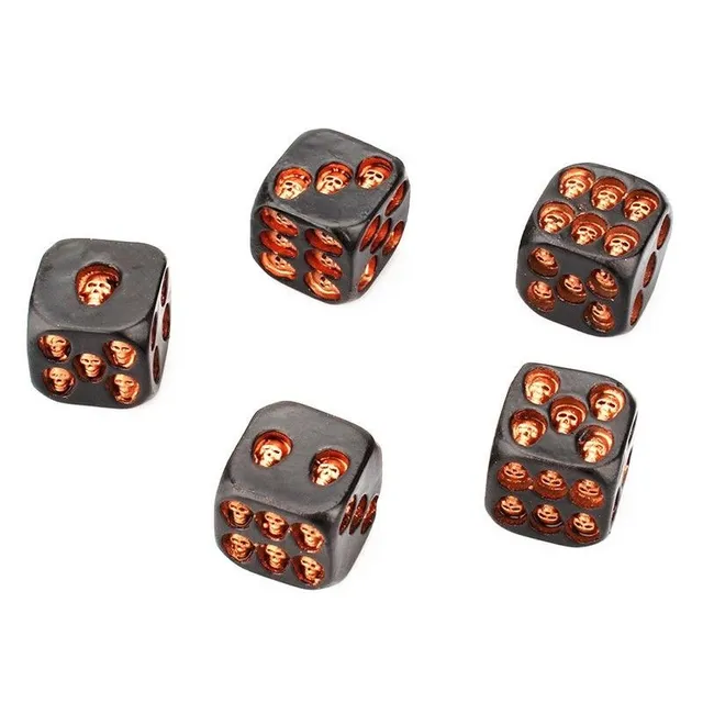 Playing dice skulls beige Raleigh