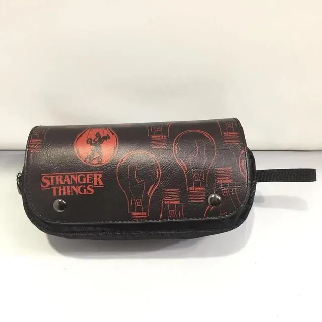 Culoare Stranger Things - Etui spațios pentru rechizite școlare sau de birou