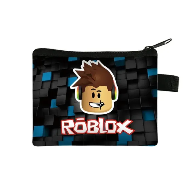 Unisex children's zipper wallet with themes of popular Roblox characters