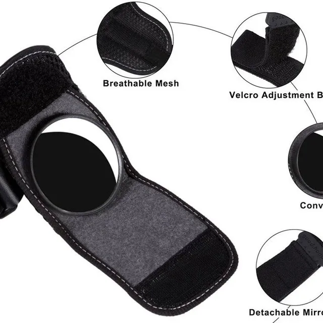 Wrist mirror for cyclists