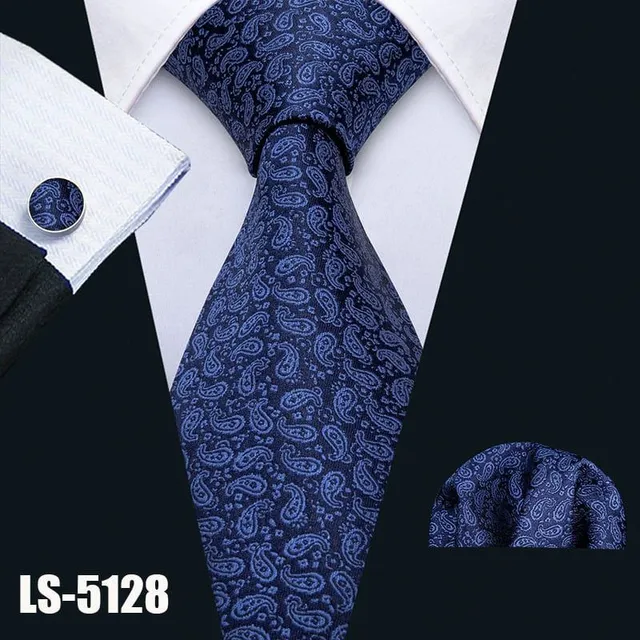 Bărbați set de luxos de cravate, Handkerchiefs, Cuff link-uri