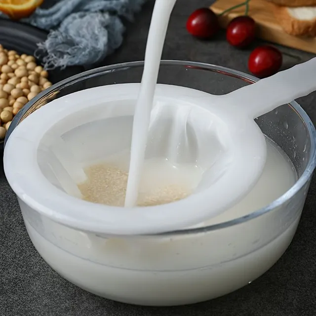 Premium sieve spoon with ultra-soft sieve - ideal for soy milk, coffee