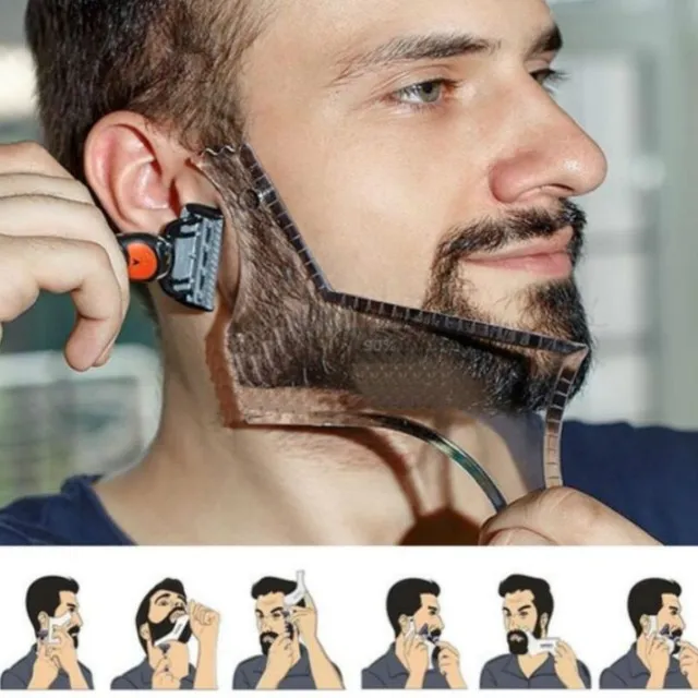 Beard shaping template