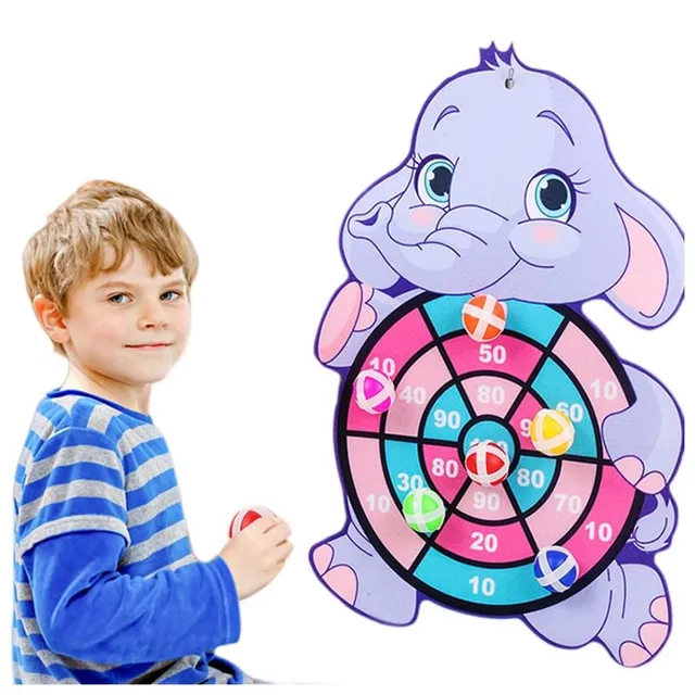 Children's target for throwing balls - Miri animals