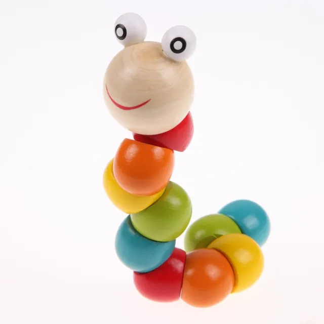 Wooden educational toy - caterpillar