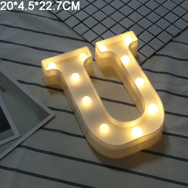 LED light letters