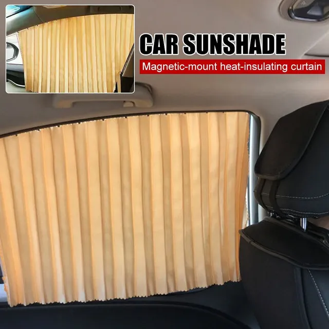 Univerzální sluneční clona do auta - Magnetická stahovací boční okenní clona