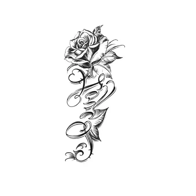 Temporary tattoo flowers 0 Elida