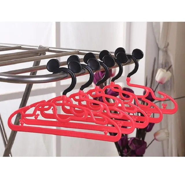 Plastic children's clothes hangers with swivel hook | Mickey, Minnie