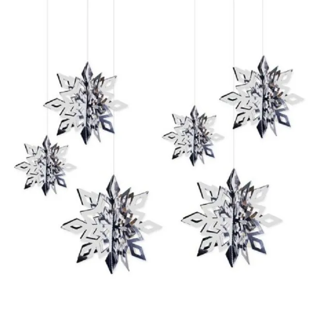 Decorative Christmas Flakes - 6 pcs