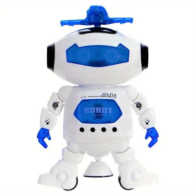 Dancing and walking robot with music and lights - 360° turning - Fun toy for children from 3 years of age