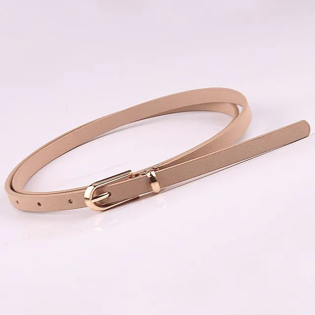 Ladies narrow elegant belt