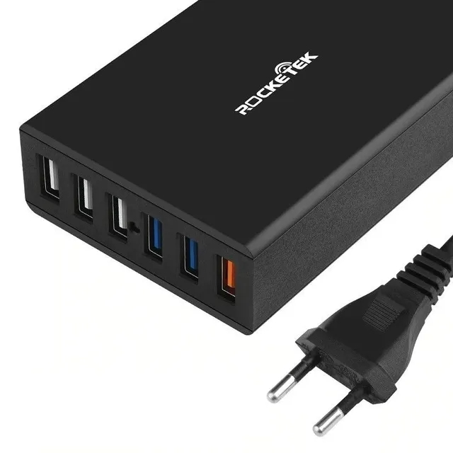 Nabíječka Quick Charge 6 USB portů