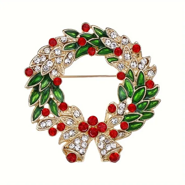 Versatile brooch with Christmas motif - ideal supplement and gift