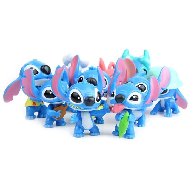 Kids creative set of figures popular animated characters Stitch - 10 pcs