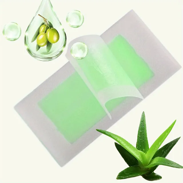 30 pcs of wax depilation strips with honey wax, suitable for hair removal on the face, eyebrows