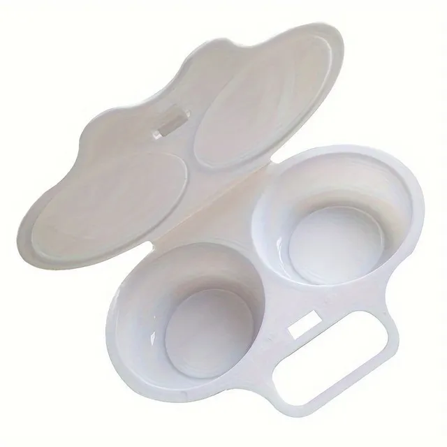 Microwave egg poacher - round plastic omelet tool