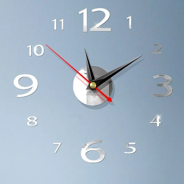 Stylish modern 3D clock 07