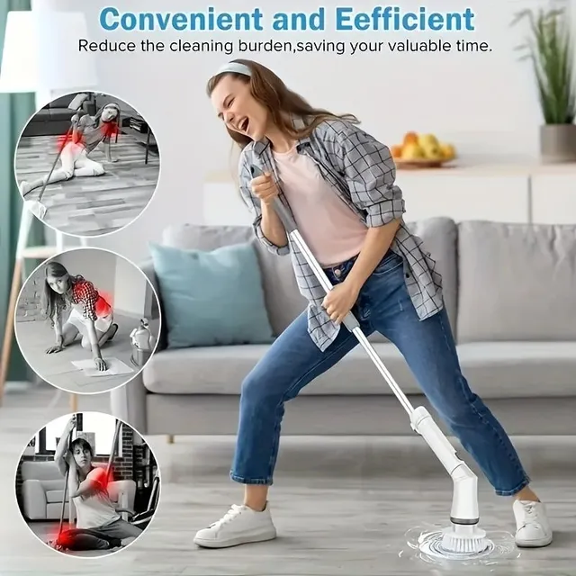 7-piece Electric Rotary Cleaner - No cable