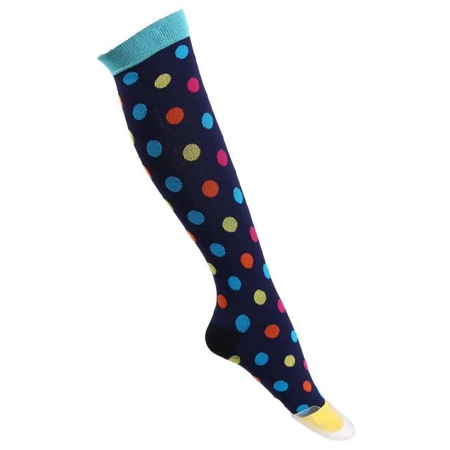 Compressed cross-country knee socks qys001-13 s-m-4