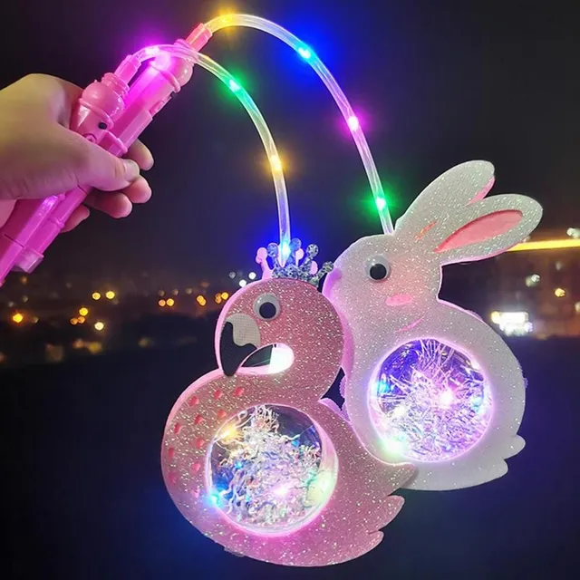 Prenosný LED detský "lampáš" v tvare zvieratka