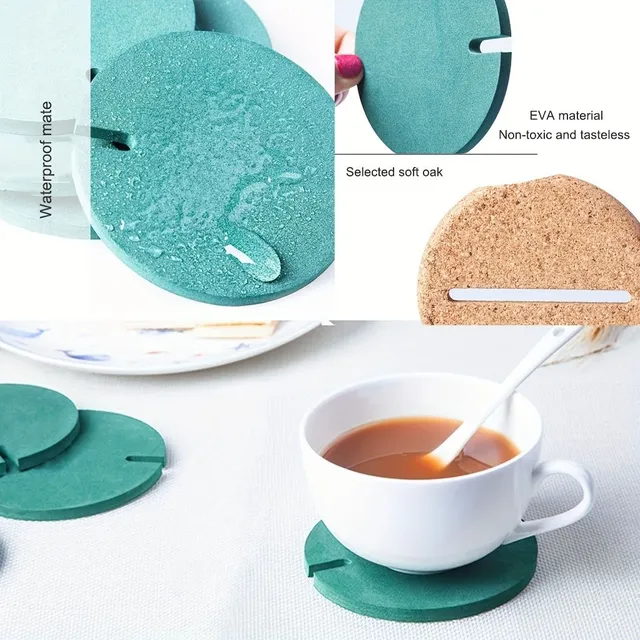 DIY coasters with cactus motif for every occasion