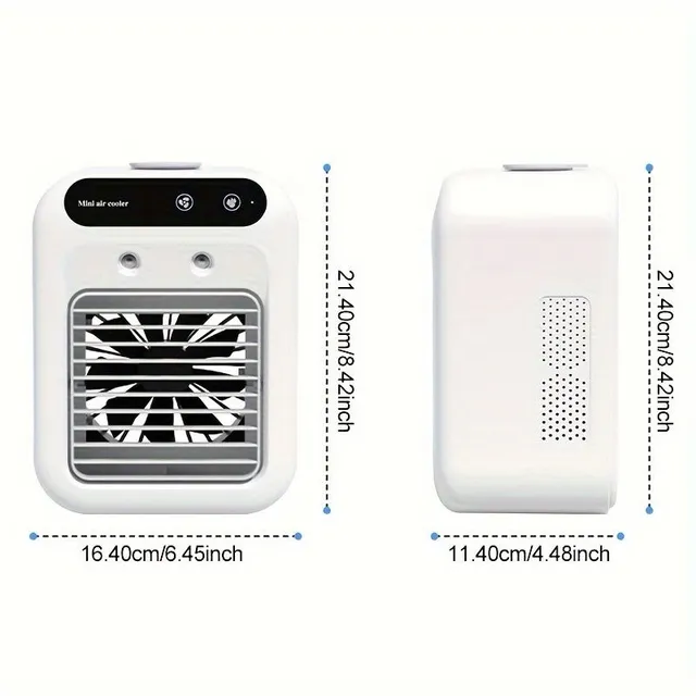 Mini air conditioning with USB humidifier air